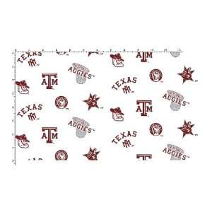  Texas A and M University Fine Cotton Classic White Ground 