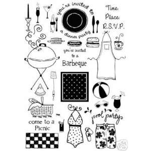  SUMMER PARTY Flexible Stamps Simply Chic Arts, Crafts 