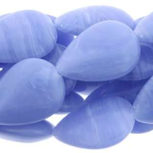  Synthetic Blue Lace Agate  Pear Puffy   13mm Height, 8mm 