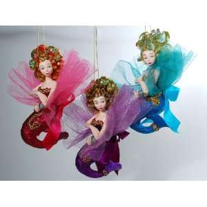 Katherines collection mermaid Christmas Ornament:  Home 