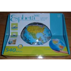   Esphera 360 9 540 Pieces Plastic Globe by Mega Brands: Toys & Games