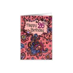  Happy Birthday   Mendhi   26 years old Card: Toys & Games
