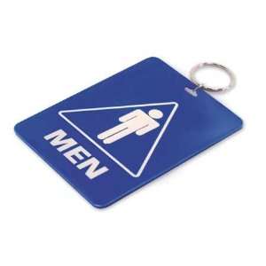   LUCKY LINE PRODUCTS 53101 Restroom Key Tag,Men,Blue