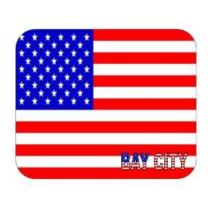  US Flag   Bay City, Michigan (MI) Mouse Pad Everything 