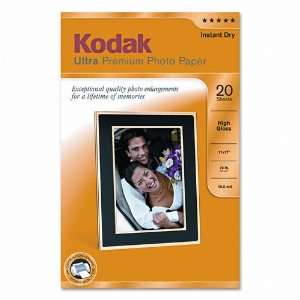  Kodak High Gloss Ultra Premium Photo Paper, 11 x 17, 20 