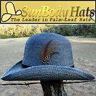 SunBody Hats PALM LEAF West. BOWLER DERBY Hat XXL XXXL
