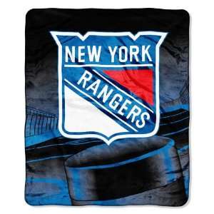  New York Rangers NHL Micro Raschel Blanket (50x60 