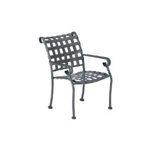  Woodard Ramsgate Aluminum Dining Arm Patio Chair Stackable Hammered 