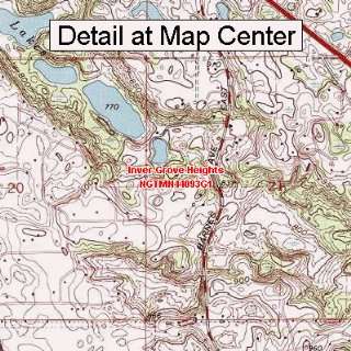 USGS Topographic Quadrangle Map   Inver Grove Heights, Minnesota 