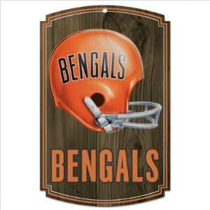  Cincinnati Bengals Legacy Helmet 11x17 Wood Sign Sports 