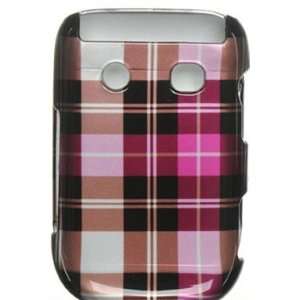  Plaid Hot Pink Protector Case for BlackBerry Style 9670: Electronics