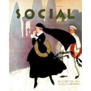Art Deco Vintage Social 1917 Magazine Cuba. 