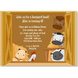  Barnyard Party Animals Invitations Toys & Games