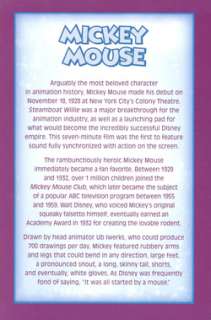 Willabee & Ward # 01 Mickey Mouse w/card Disney Pin  