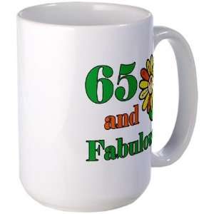  Fabulous 65th Birthday Cool Large Mug by CafePress 