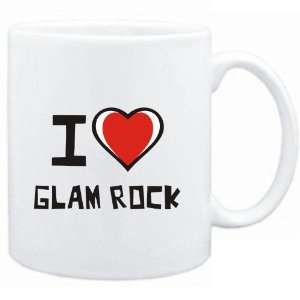 Mug White I love Glam Rock  Music 