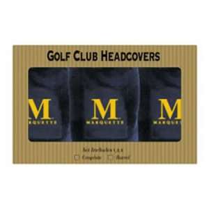  Marquette 3 Pack Golf Club Head Cover
