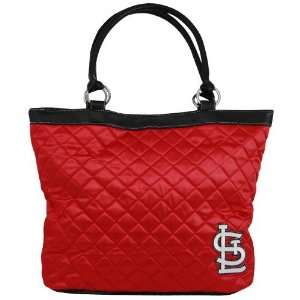  St Louis Cardinals Red Quilted Tote Bag: Sports & Outdoors