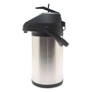 Coffee Concepts : Airpot/Server, Lever Style, 3 Liter, Stainless Steel 