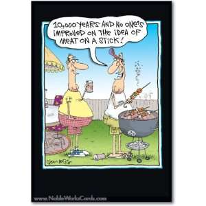  Funny Fathers Day Card Meat On A Stick Humor Greeting 
