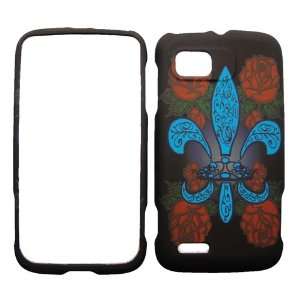   ATRIX 2 /MB865 BLUE FRENCH LILY COVER CASE Cell Phones & Accessories