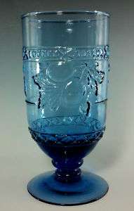 Mikasa GARDEN HARVEST BLUE Iced Tea Glass 6 3/4  