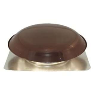   Static Galvanized Steel Dome and Flange Roof Vent, Brown 