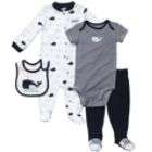 Carter’s® Baby’s Four Piece Set With Bib Whale White/Navy