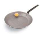 Paderno World Cuisine 14 1/8 Inch Carbon Steel Frying Pan