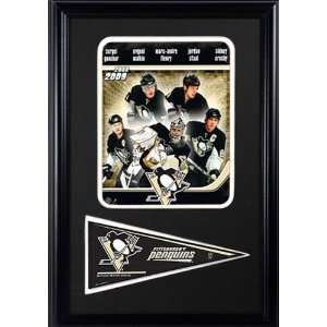  2009 Penguins Big 5 Photograph with Pittsburgh Penguins Team 