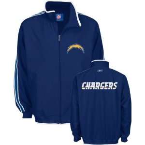    San Diego Chargers Navy Lines Full Zip Jacket: Sports & Outdoors