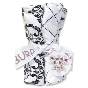  Versailles Black and White Baby Burp Cloth Gift Set Baby