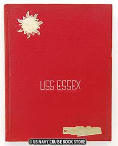 USS ESSEX CVA 9 FAR EAST CRUISE BOOK 1956 1957  