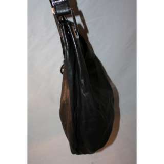Auth. Michael Michael Kors Black Leather Shoulder Purse Handbag Medium 