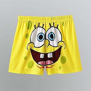 Mens Spongebob Boxer Shorts  Nickelodeon Clothing Mens Sleepwear 