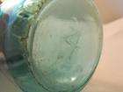  1910 1914 Aquamarine Pint Canning Jar #4 with Zinc Lid #24  