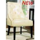 Coaster Accent Chair with Beige Stripes in Cappuccino Finish