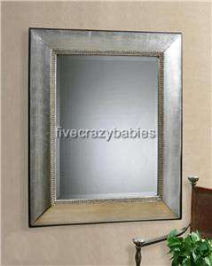   50 Extra Large Silver Leaf Wall Floor Mirror Mantle Designer Horchow