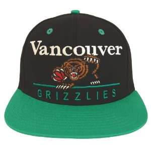  Vancouver Grizzlies Dash Retro Snapback Cap Hat Black 