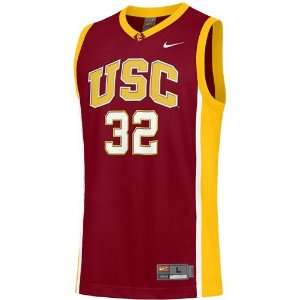  Nike USC Trojans #32 Cardinal Replica Basketball Jersey 