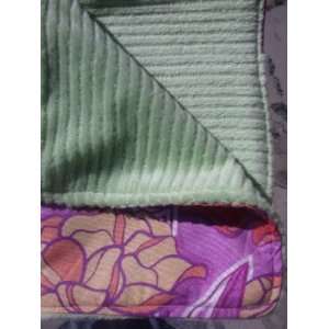  Baby Accessory; Purple Flower Burp Cloth Baby