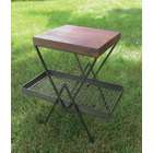   9402 Forma Rect. Planter Side Table   Mango Wood, Wrought Iron