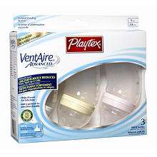 Playtex BPA Free 3Pk Ventaire Advanced Wide Nursers   9 Oz   Playtex 