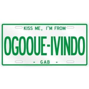   AM FROM OGOOUE IVINDO  GABON LICENSE PLATE SIGN CITY