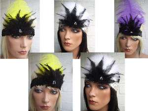 1920s Charleston Flapper Headband Headdress Fascinator  