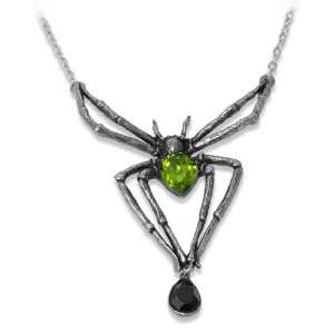  Emerald Venom Alchemy Gothic Spider Choker: Jewelry