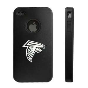 Apple iPhone 4 4S 4G Black Aluminum & Silicone Case Atlanta Falcons