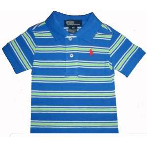    Ralph Lauren Infant Boys Polo Shirt Blue Green & White: Baby
