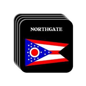 US State Flag   NORTHGATE, Ohio (OH) Set of 4 Mini Mousepad Coasters