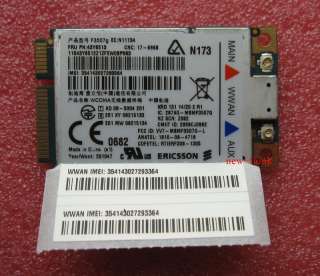 New Lenovo Thinkpad W500 Ericsson F3507G 3G WWAN Card 43Y6513  